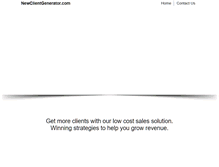 Tablet Screenshot of newclientgenerator.com